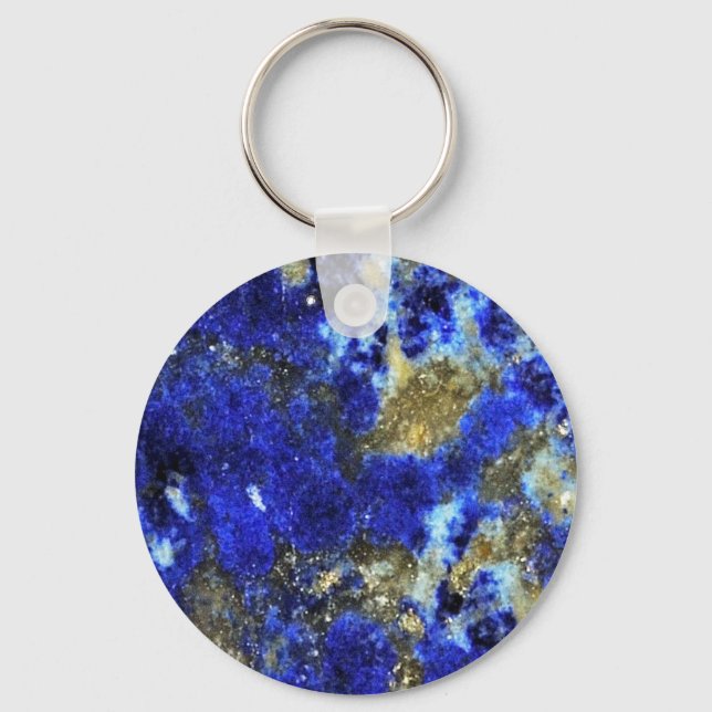 Lazurite pattern abstract art key ring (Front)