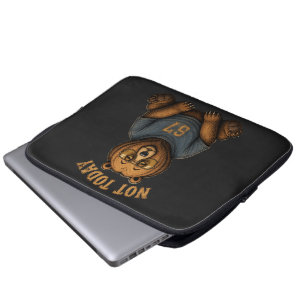 Lazy Bear 'Not Today' 67 Graphic Laptop Sleeve - H