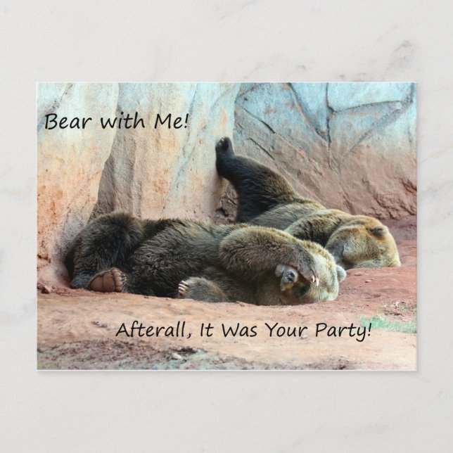 Lazy Bears Post Card (Front)