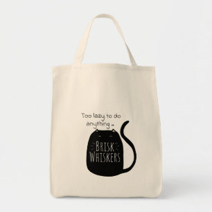 Lazy black cat Tote Bag