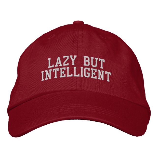 LAZY BUT INTELLIGENT HAT by LBI APPAREL  (Front)