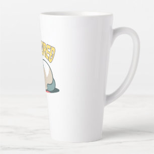 Lazy Cat Caught – Funny Sarcastic Cartoon Latte Mug