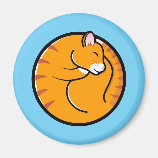 Lazy Cat Days Magnet (Front)