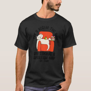 Lazy Cat Laying On Sofa  Sarcasm Joke Sarcastic Sa T-Shirt