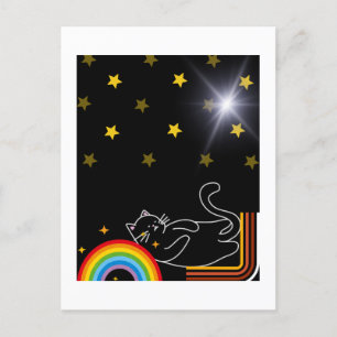 Lazy cat postcard