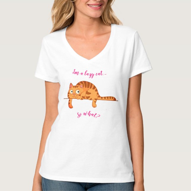 Lazy Cat T-Shirt (Front)
