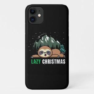 Lazy Christmas Sloth Funny Case-Mate iPhone Case