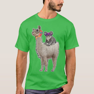 Lazy Cool Koala Mama Bear And Koala Riding lazy Ll T-Shirt