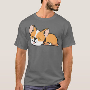 Lazy Corgi Gifts For Corgi Lovers Women And Men, F T-Shirt