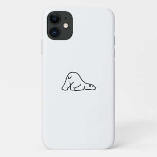 Lazy Cute Polar Bear Animal Lover Case-Mate iPhone Case