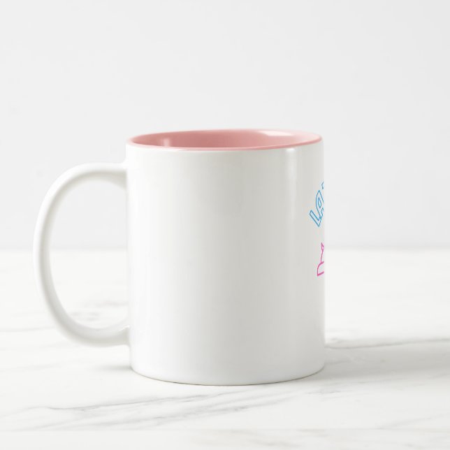 Lazy Day dog snooze weekend Two-Tone Coffee Mug (Left)