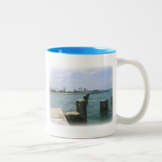 Lazy Day on the Docks Two-Tone Coffee Mug