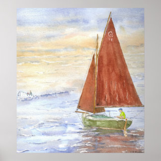 Lazy-Day Sail Poster