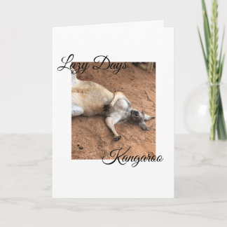 Lazy Days Kangaroo, Thinking of You Card