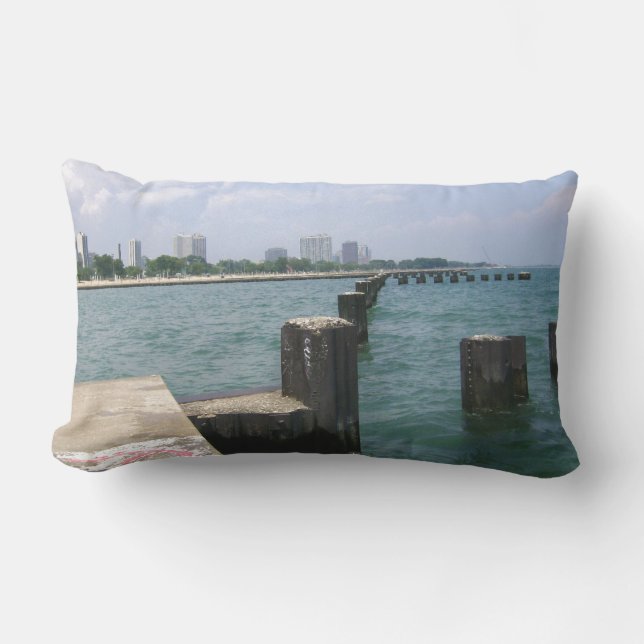 Lazy Days on the Dock Lumbar Cushion (Front)