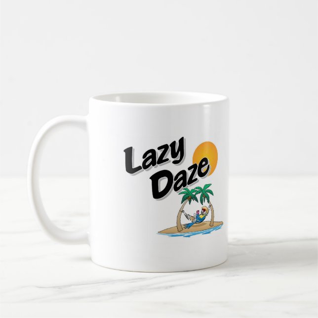 Lazy Dazy Parrot Coffee Mug (Left)