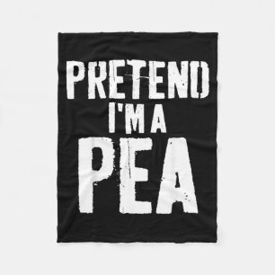Lazy Easy Halloween Costume Pretend Im A Pea Fleece Blanket