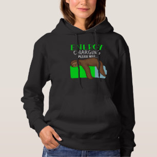Lazy Energy Recharging Sloth Monday Workaholic Hoodie