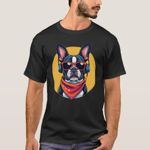 Lazy Frenchie Nope Cute Bulldog Tee