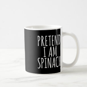 Lazy Fun Halloween Costume  Pretend I Am Spinach  Coffee Mug