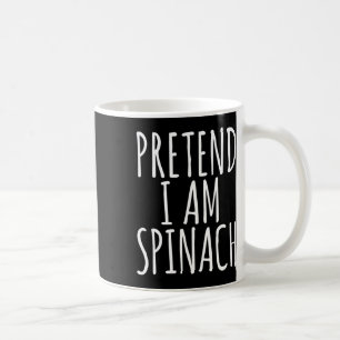 Lazy Fun Halloween Costume Pretend I Am Spinach  Coffee Mug
