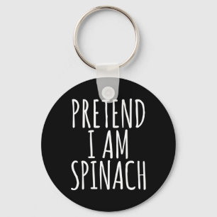 Lazy Fun Halloween Costume  Pretend I Am Spinach  Key Ring