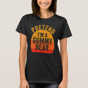 Lazy Halloween Costume Pretend Im A Gummy Bear T-Shirt