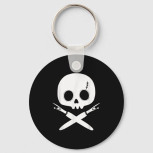 Lazy Halloween Costume Sewing Rate Skull Seam Ripp Key Ring