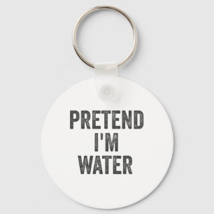 Lazy Halloween Costume Shirt Gift Pretend I'm Wate Key Ring
