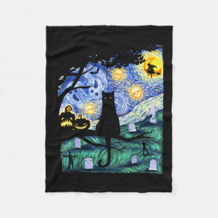 Lazy Halloween Costume Women Men Scary Black Cat  Fleece Blanket