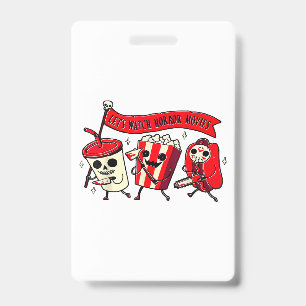 Lazy Halloween Costume Women Men Scary Black Cat ID Badge