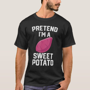 Lazy Halloween Sweet Potato Costume I'm A Sweet Po T-Shirt