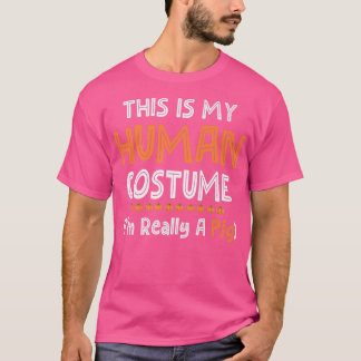 LAzy Halloween, This Is My Human Costume I'm Reall T-Shirt