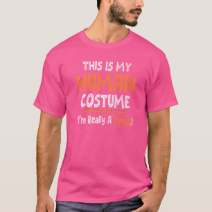 Lazy Halloween This Is My Human Costume I'm Really T-Shirt