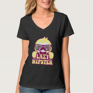 Lazy Hipster Sloth Moustache Freethinker Nerd Urba T-Shirt