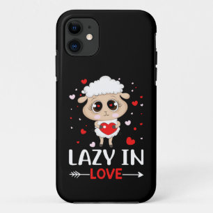 Lazy in Love Sheep for Valentine's Day Singles Case-Mate iPhone Case