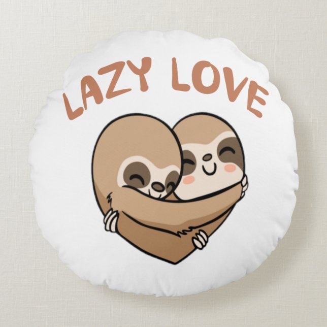 Lazy Love Round Cushion (Front)