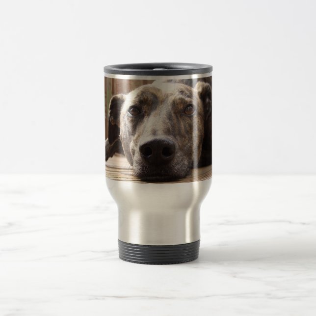 Lazy Lurcher Travel Mug (Center)