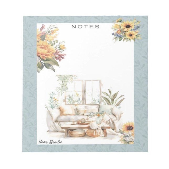 Lazy Mornings Blank Notepad (Front)