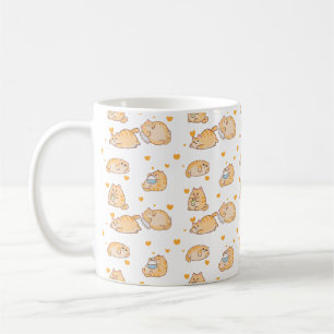 Lazy Orange Cat Coffee Mug