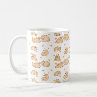 Lazy Orange Cat Coffee Mug