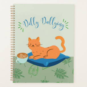 Lazy Orange Cat Planner