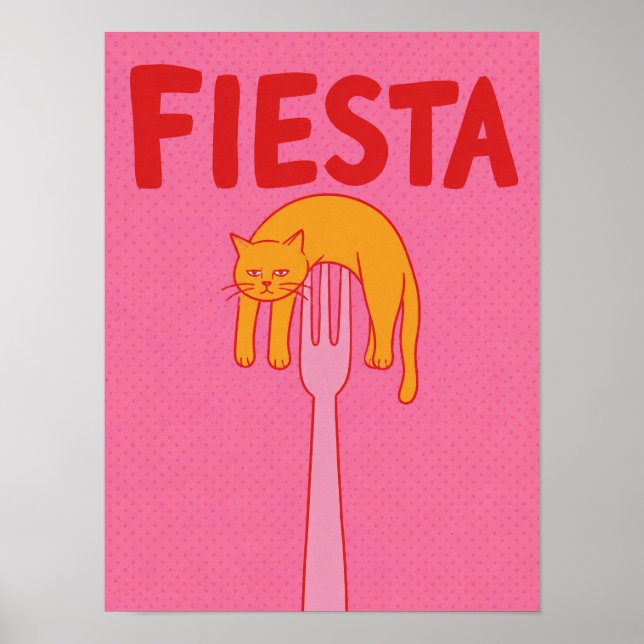lazy orange cat room decor (Front)