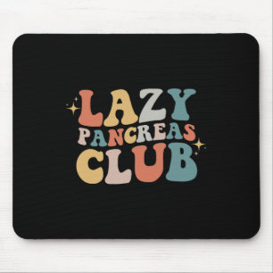 Lazy Pancreas Club Retro Diabetes Awareness Day Mouse Pad