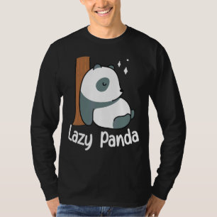 Lazy Panda Bamboo Cute Panda bear Animal T-Shirt