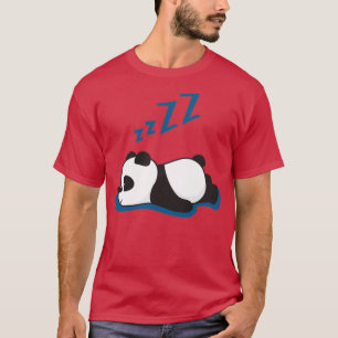 Lazy Panda Bear Sleeping Animal Gift Sleep T-Shirt