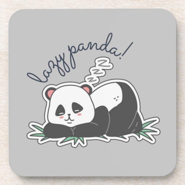 Lazy Panda Coaster (Front)
