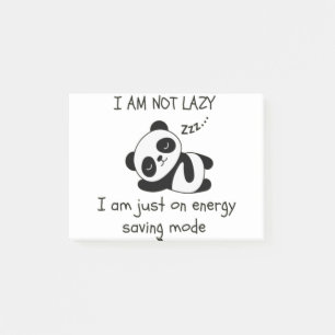 lazy panda funny post-it notes