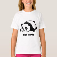 Lazy Panda Not Today Cute Funny Relaxed Mood