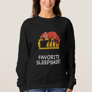 Lazy Red Panda Pandas Nap Sleeping Sleep Pyjamas P Sweatshirt